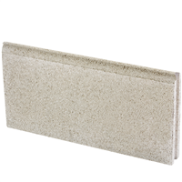 Bordure de jardin en béton avec rainure pour emboîtement - coloris Pierre - 50,0 CM x 25,0 CM x 5,00 CM