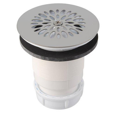 Bonde de douche Nicoll - Sortie verticale - Grille inox- Diamètre 40 mm - Polypropylène et Inox