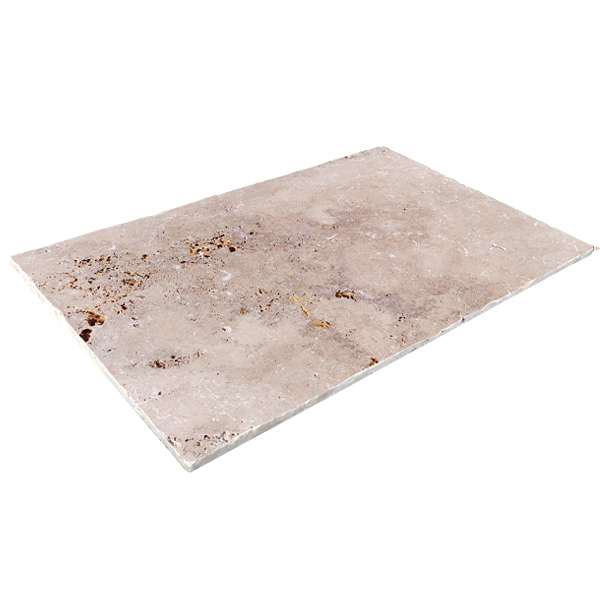 Dalle en pierre naturelle Travertin - Cappadoce Rustic Mix - 61,0 cm x 40,6 cm - ép. 1,20 cm