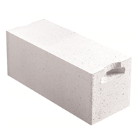 Bloc béton cellulaire lisse avec poignées - Compact 20 Ytong - R = 1,82 m².K/W - 625,0 MM x 250,00 MM - ép. 200,00 MM