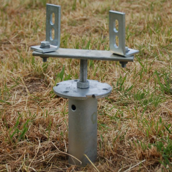 Connecteur réglable 2 directions Wood Basic pour structure horizontale sur vis de fondation Weasyfix