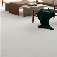 Carrelage sol intérieur effet béton en grès cérame émaillé - Jessica - 45,0 cm x 45,0 cm - ép. 9,50 mm - Blanco