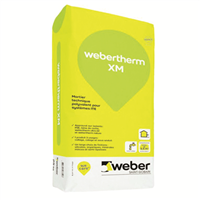 Mortier technique pour systèmes ITE - collage calage et sous-enduit - Webertherm XM - sac de 25 kg