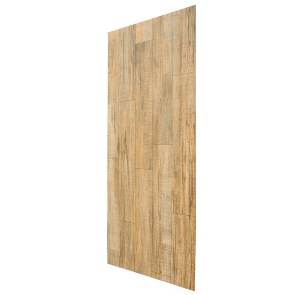 Panneau mural salle de bain en résine imitation bois chêne clair - étanche et recoupable - 2,50 M x 1,00 M