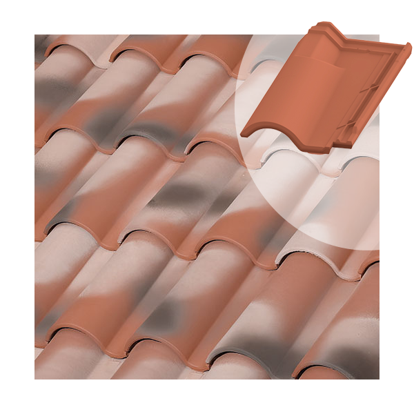 Tuile chatière en terre cuite TB-12 Tejas Borja - coloris Nature Manoir - 440 MM x 260 MM