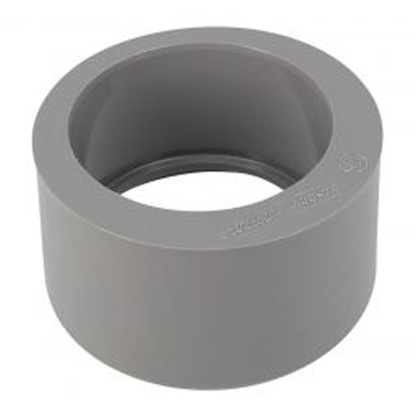Tampon de réduction simple à coller Nicoll T7 - eaux usées et vannes - mâle/femelle - PVC - diamètre 100/75 mm