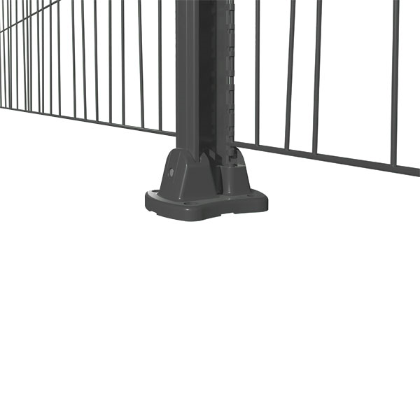 Poteau Profix pour grillage rigide - inviolable et sans accessoire - Gris RAL7016 - Hauteur 1,30 m