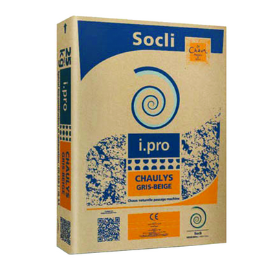 Enduit à la chaux hydraulique naturelle - Chaulys - Gris beige - sac de 25 KG