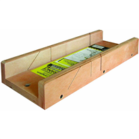 Boîte à onglet pour plinthes Outifrance - 5 coupes - dimensions intérieures 400 x 120 mm - hauteur 40 mm