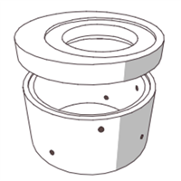 RONDELLE DE PUIT D1000 NON ARMEE H100/110 PERFOREE