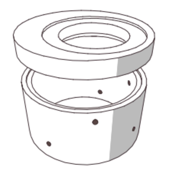 RONDELLE DE PUIT D1000 NON ARMEE H100/110 PERFOREE