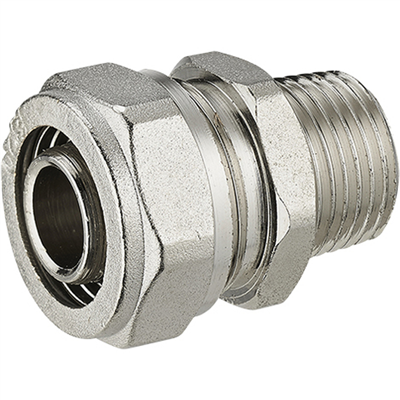 Raccord à compression droit multicouche Diamètre 16 - 3/4M - vendu à l'unité