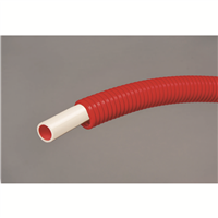 Tubes PE-RT Pré-gainé D12 100M - Classes 2,4,5 - Blanc/ Rouge - Calinéo