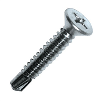 Vis autoperceuse acier zinguée tête fraisée empreinte cruciforme PH2 - 3,5 MM x 13 MM - boîte de 500