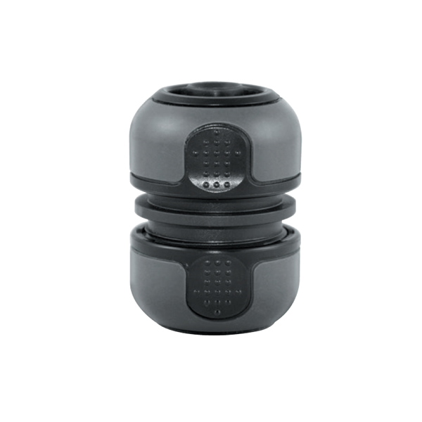 Raccord réparateur plastique pour tuyau d'arrosage Fitt - Diamètre 19 mm - Bi-matière - Noir