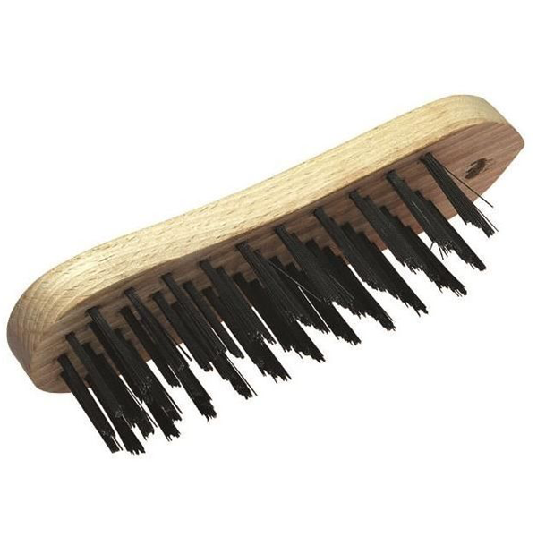 Brosse violon métallique manuelle - Théard - fils acier avec manche en bois