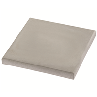 Chapeau de pilier plat en béton lisse Fabemi - 40,0 CM x 40,0 CM - ép. 4,50 CM - Gris