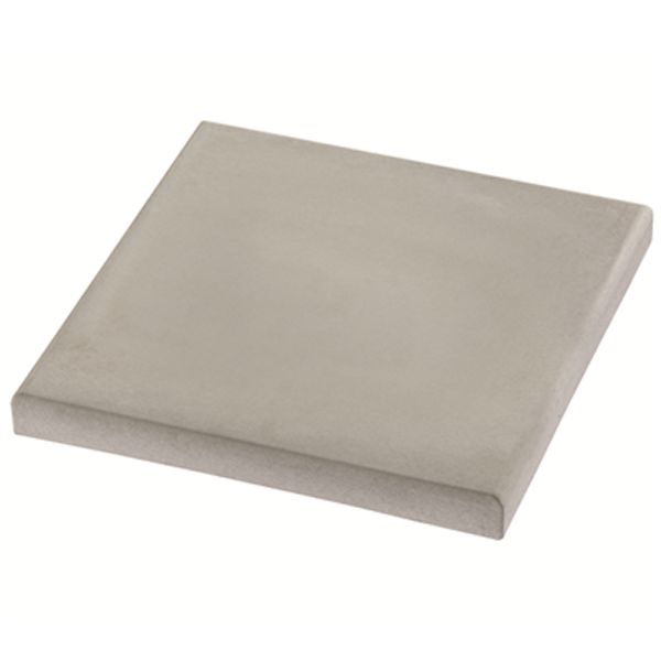 Chapeau de pilier plat en béton lisse Fabemi - 40,0 CM x 40,0 CM - ép. 4,50 CM - Gris