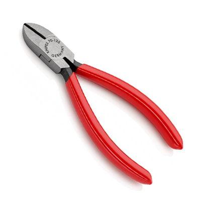 Pince coupante de côté pour fils doux et durs - Knipex - Longueur 125 mm - Poignées plastifiées