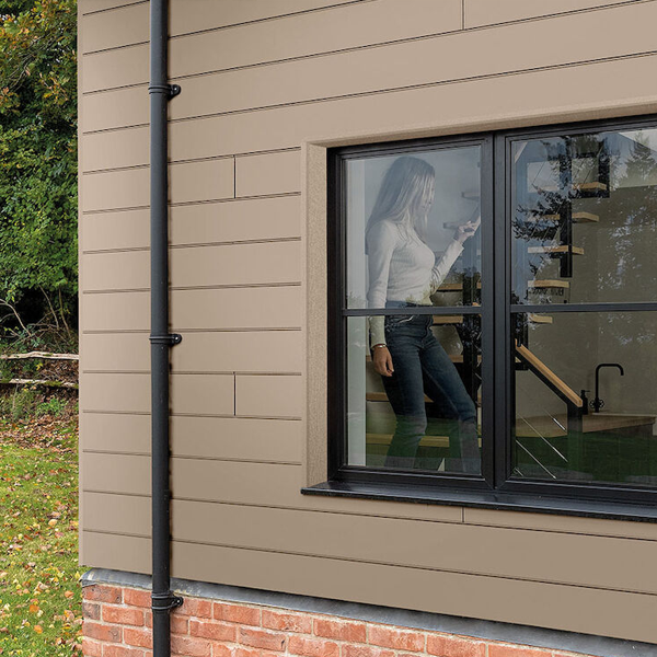 Profil d'angle intérieur pour bardage Cedral Click - aluminium laqué Brun C03 - longueur 3,00 M