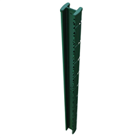 Poteau Profix pour grillage rigide - inviolable et sans accessoire - Vert RAL6005 - Hauteur 2,00 m
