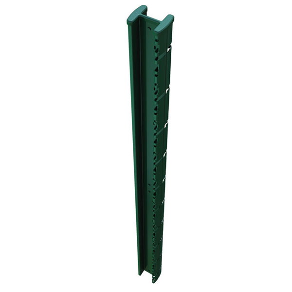 Poteau Profix pour grillage rigide - inviolable et sans accessoire - Vert RAL6005 - Hauteur 1,70 m