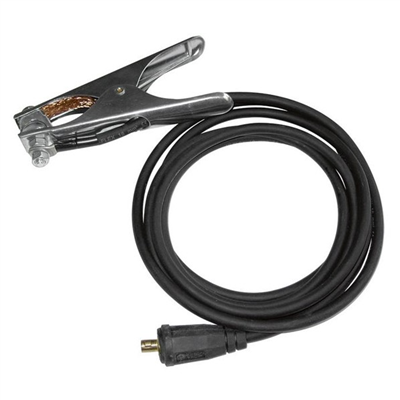 Pince de masse en tôle 200 A max Abicor Binzel avec câble de 3 mètres section 16 mm²