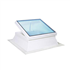 Fenêtre de toit plat à ouverture électrique - Slick Inside Air Bluetek - Blanc - hauteur 30,0 CM - 120,0 CM x 120,0 CM