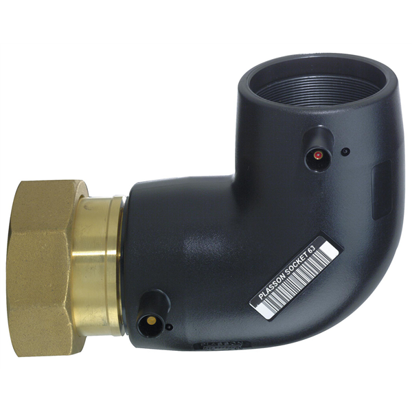 COUDE TRS. 90 PE PN16 ECR. PRIS. D25X3/4