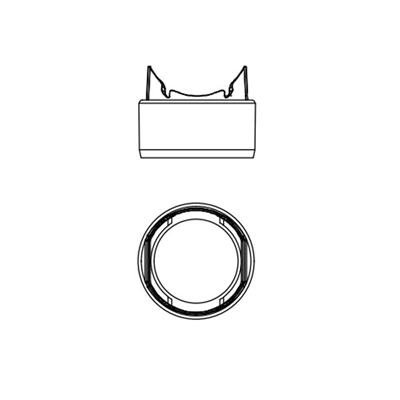 Manchon d'évacuation Diam.100 mm pour caniveau MEAHOME PLUS
