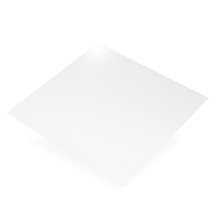 Plaque tôle aluminium lisse - CQFD - 500 x 250 mm - Épaisseur 1 mm - Finition laquée - Coloris blanc