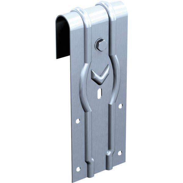 Monture galet flasque fonte pour porte coulissante sur rail capacité 100 kgs