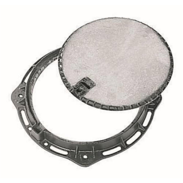 REGARD VISITE d600 CAD ROND REMPLI BETON JONC PE