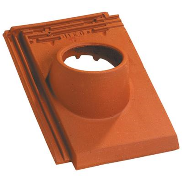 Tuile à douille - Alpha 10 - diamètre 160 mm - Conforme VMC - Rouge nuancé
