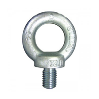 Anneau de levage mâle tige filetée DIN 580 - Capacité de charge 75 kg - Ø 6 mm - Acier zingué