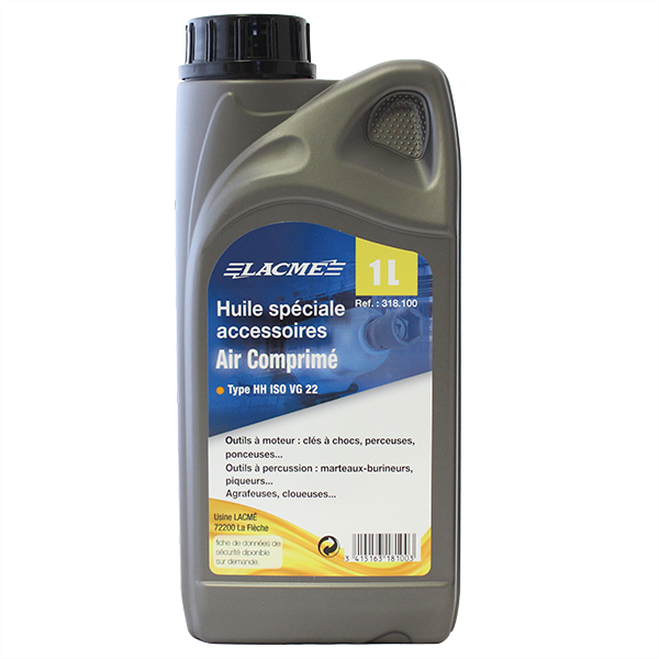 Huile spéciale accessoire pour compresseur en bidon 1 litre