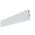Rehausse PVC pour planche de rive Rivepro - Blanc - Hauteur 90,00 MM - Long. 4,00 M