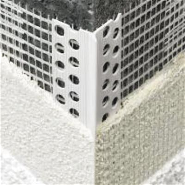 Cornière d'angle avec repère d'épaisseur d'enduit - 100 x 150 mm - 6 mm - longueur 2,50 m