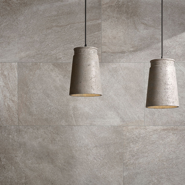 Carrelage sol intérieur antidérapant effet pierre en grès cérame rectifié - Geostone GRIP - 30,0 CM x 60,0 CM - ép. 9,00 MM - Grigio