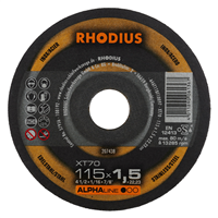 Disque à tronçonner pour acier et inox XT70 Rhodius 115 x 1,5 x 22.23 mm