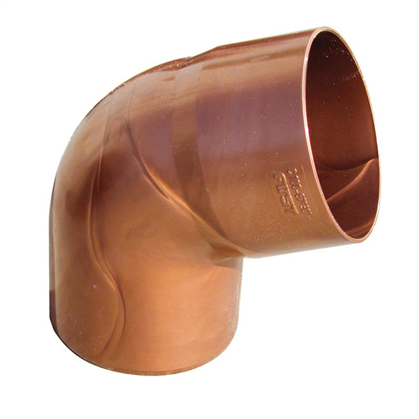COUDE MXF 67° 30 DIAM.80 ASPECT CUIVRE