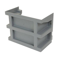 Réhausse Nicoll ECA7 pour courette anglaise - PVC gris clair - 260 MM x 135 MM - hauteur 180 MM