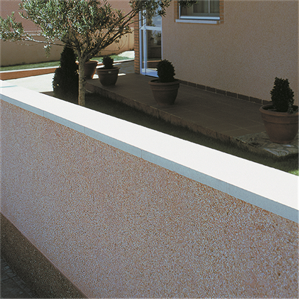 Chaperon de mur en béton - plat - coloris Gris - 100 x 30 cm - épaisseur 4 cm