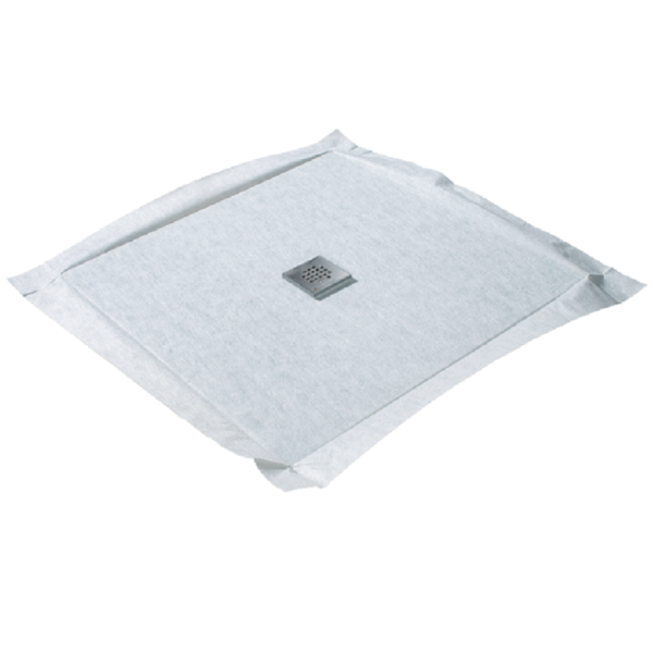 Receveur de douche à carreler FlatBoard Marmox RC 90 FLAT centré - 90 CMx90 CMx4 CM