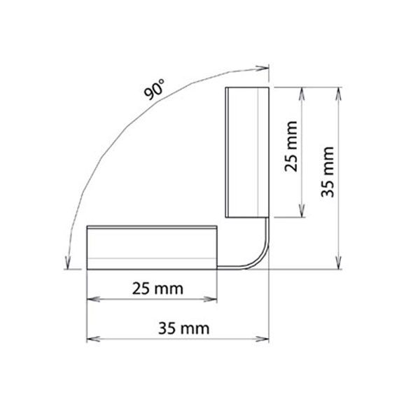Angle sortant clipsable pour profilé de finition terrasse Jouplast - Haut. 70,00 mm - Gris anthracite