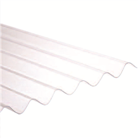 Plaque ondulée polycarbonate simple peau ONDUCLAIR PC GO5 ondes - 1,52x0,92 MM