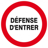 Panneau d'interdiction