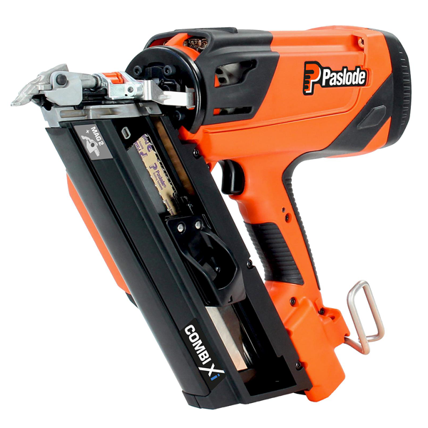 Cloueur autonome 2en1 Spit Paslode Combi Xi - bois sur bois et connecteurs métalliques - en coffret avec batterie et chargeur + 8 packs de clous