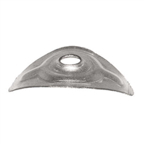 Plaquette losangée S.O - Diamètre 6.5 mm - Acier galvanisé - Boîte de 100