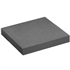Chapeau de pilier plat en béton décoratif lisse - Noir anthracite - 40,0 CM x 40,0 CM x 6,00 CM